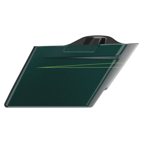 Deep Jade Pearl Extended Saddlebag Bottoms For 2014+ Harley FLHR FLHXS FLTRX - Imagen 7 de 10