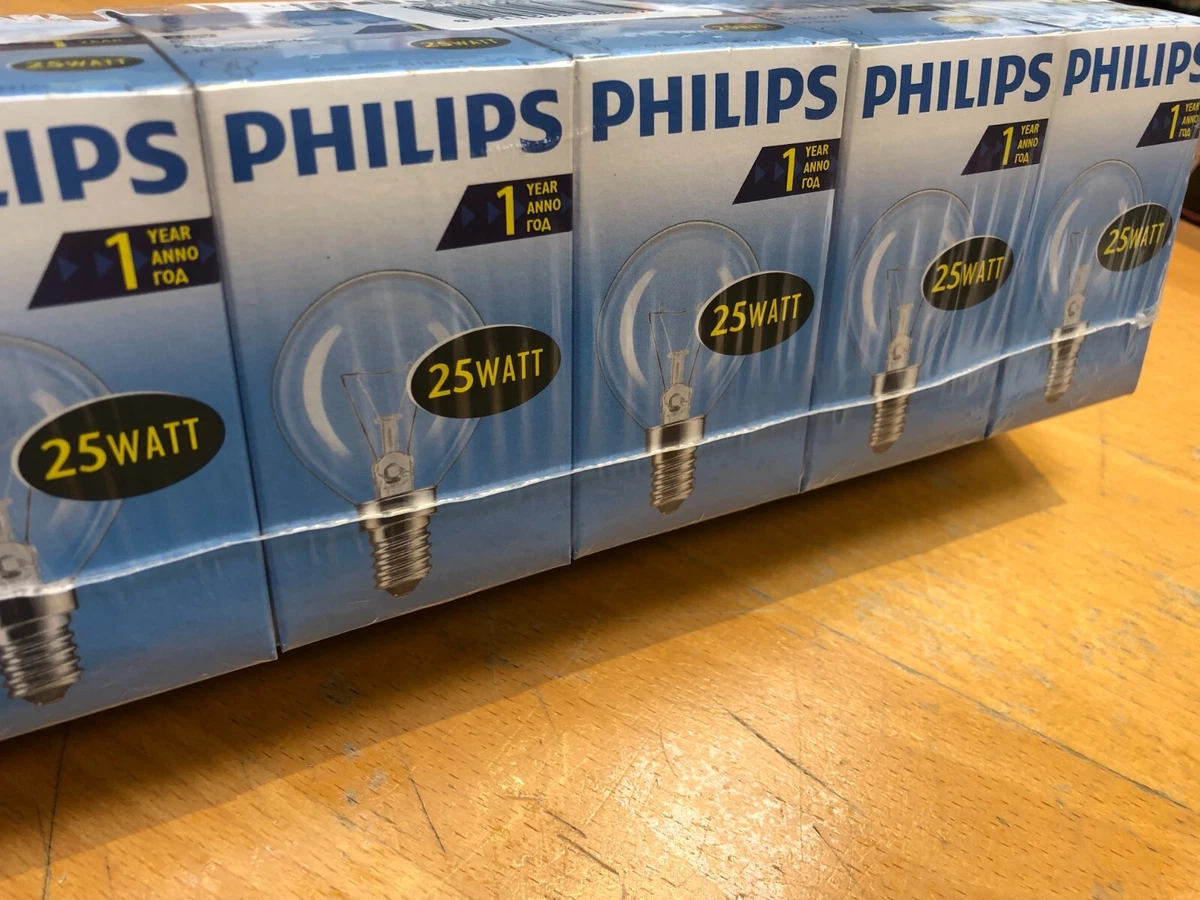 Philips Röhrenlampe Glühbirne 15Watt E14 T25 230V Matt