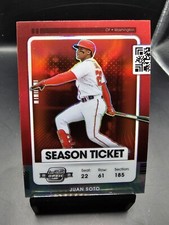 2021 Panini Contenders Optic Juan Soto Red Holo Prizm Baseball Card #72