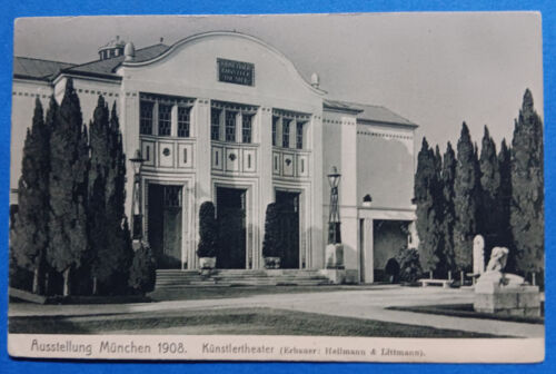 München, Ausstellung 1908, Künstlertheater, Heilmann & Littmann, Dr.Schmalzhofer - Imagen 1 de 2