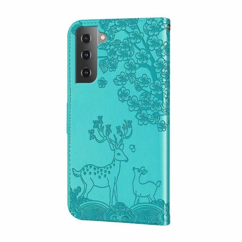 Flip Diamond Elk Deer Wallet Phone Case For iPhone 11 12 13 14 Samsung S21 S22 - Picture 4 of 14