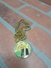 Fifty Funny Fellows 2003 Mardi Gras Doubloon Necklace Mobile Alabama