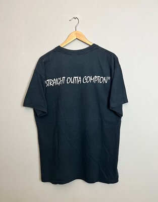 00s Vintage NWA Straight Outta Compton Early 2000s Rap Tee L Black