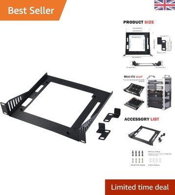 10 Zoll Mini ITX Regal - robuste schwarze Rackmontage mit optimierter Belüftung
