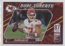2021 Panini Donruss Elite Dual Threats Red /99 Travis Kelce #DT6 2s2