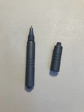 We Knife Blue Titanium Syrinx Pen w/ BladeHq Logo - Blk ink - Blade hq Exclusive