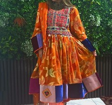 afghanisches trachtenkleid nikkah grün attan kuchi kochi braut