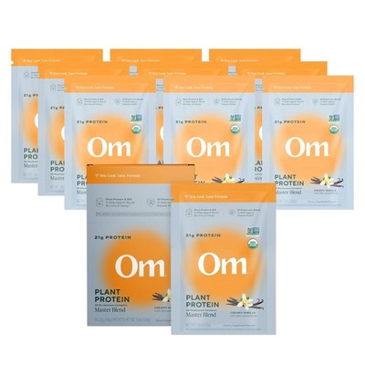 OM MUSHROOM SUPERFOOD Master Blend Vegan Protein   Organic Vanilla Plant Protein