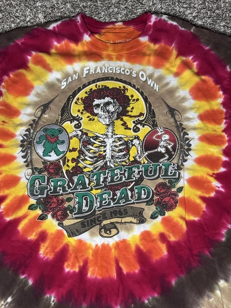 Vintage San Fran Grateful Dead Tie-Dye Tee View 2