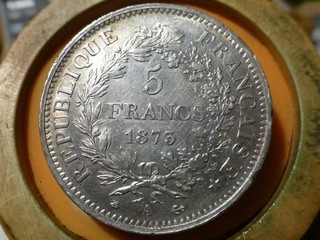 5 FRANCS HERCULE (ARGENT) 1873 A RARE & RARE QUALITE TTB /SUP !