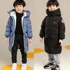 2-10 Years Autumn Winter Boys Jacket Solid Color Keep Warm Coat for Kids