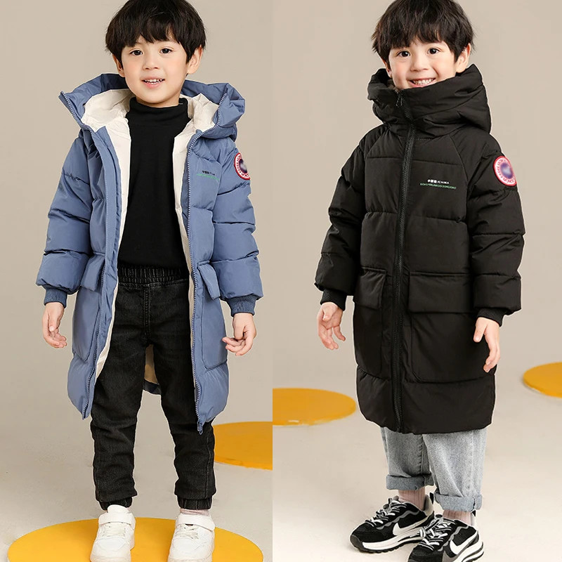 2-10 Years Autumn Winter Boys Jacket Solid Color Keep Warm Coat for Kids