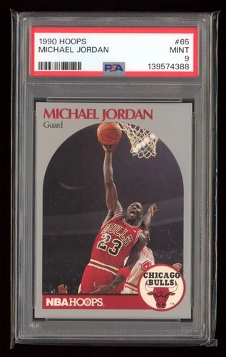 1990-91 NBA Hoops #65 Michael Jordan *PSA 9* MINT Chicago Bulls