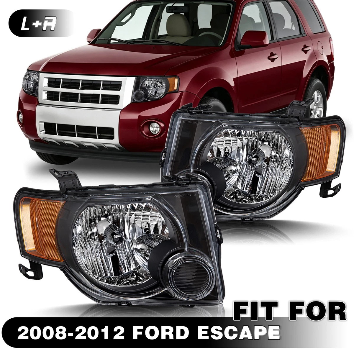 Headlights for 2009 Ford Escape for sale | eBay