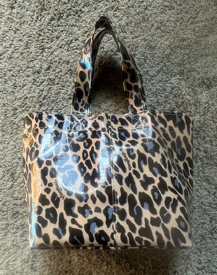Bolso de Mano Consuela Grab N Go Mini Vinilo Leopardo Doble Asa Foto 3 de 4