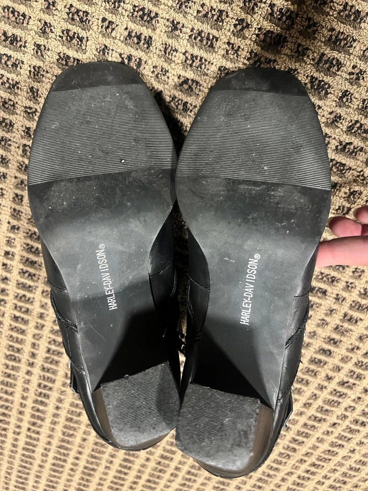 Botas Harley-Davidson Bridgit Shootie negras de 4 pulgadas con cremallera interior D84507 talla 9,5 Foto 4 de 4