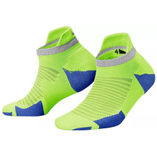 Nike Spark Socks Men 10-11.5 Volt Blue Dri-Fit Cushioned No-Show Running DSGL884