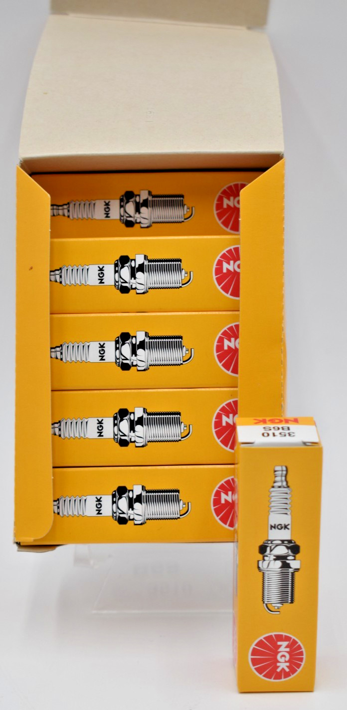 NEW NGK 3510 B6S Spark Plugs Box of 10 New In Original 10 Plug Box