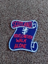 Vintage Scotland Football Club Sew On Patch Embroidered Badge