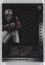 2020 Black Sizeable Signatures Rookie Jerseys 35/99 Bryan Edwards Auto 0a6