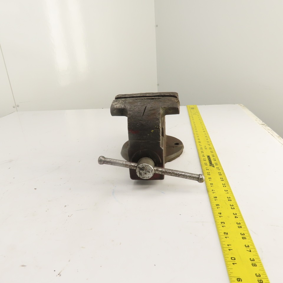 Columbian D46 6" Steel Jaw Stationary Machinist Bench Vise 7" Open USA Made