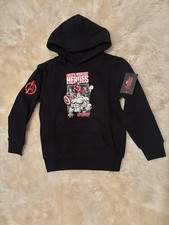 Kids Marvel Avengers Station Graphic Sweatshirt Hoodie Size L Brand New.