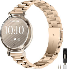 Metal Band Compatible for Garmin Lily 1/2 Active Bands for Women, Lightweight, S