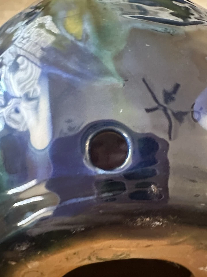 LÁMPARA DE CERÁMICA ANTIGUA DE COLECCIÓN HERMAN KÄNGER HAK ART NOUVEAU DANESA Dinamarca Foto 3 de 4