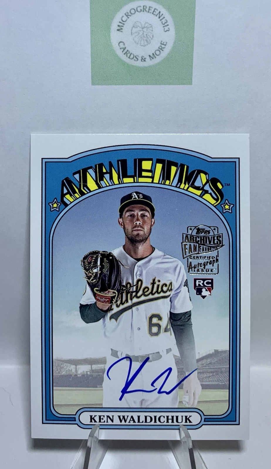 Ken Waldichuk 2023 Topps Archives 1972 Fan Favorites Autographs Rookie Auto