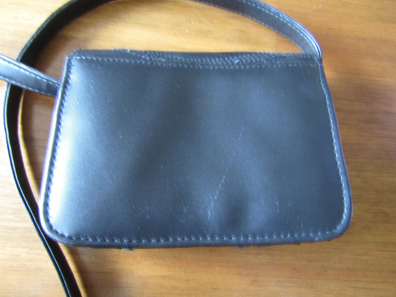 Leather Black Patchwork Small Crossbody Organizer… - image 3