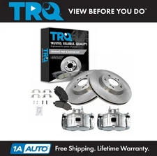 Front Ceramic Brake Pad, Rotor & Caliper Kit for Mitsubishi