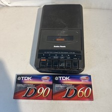 Radio Shack CTR-66 AC/Battery Cassette Recorder Player - Works Has Buzzing
