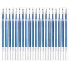 20Pack 1mm Gel Pen Refills for Coloring, Broad Point Sparkle, Blue