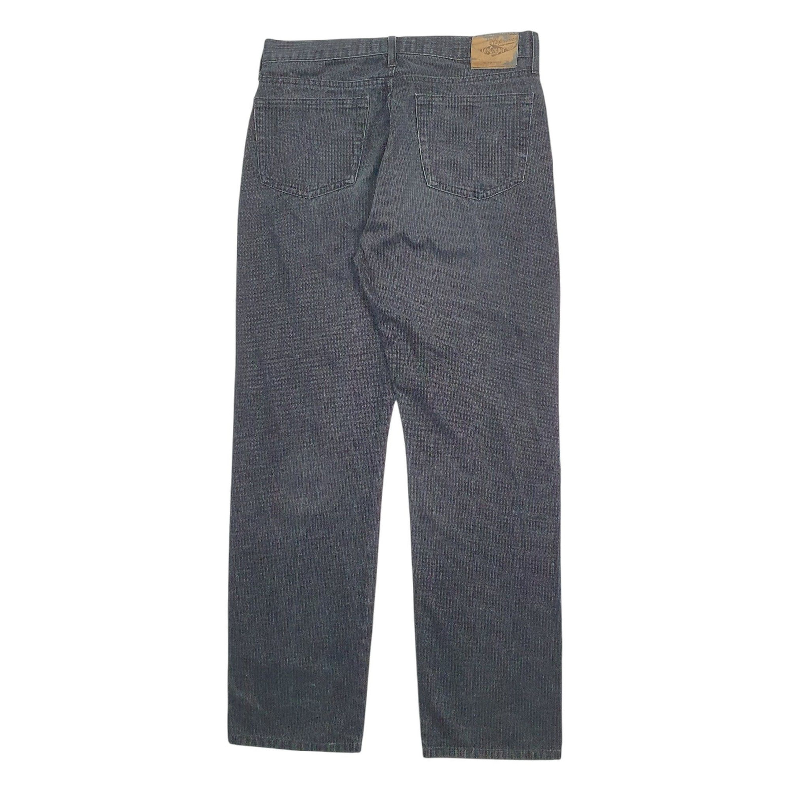 LEE COOPER Casual Jeans Regular Fit Black Denim Trousers Mens W32 L32 image 3