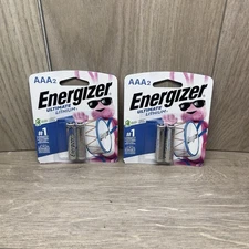 Lot Of Two,  2 Energizer Ultimate Lithium AAA Battery Factory Sealed New 
