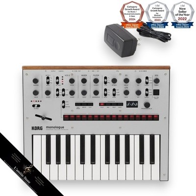 Korg Monologue+AC Monophonic SV 16 Step Sequencer Midi Analog Synthesizer Silber