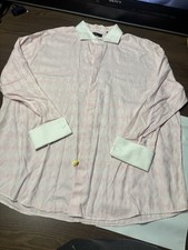 Men's Steven Land Dress Shirt 18 1/2 34/35 Long Sleeve Dress Shirt French Cuff