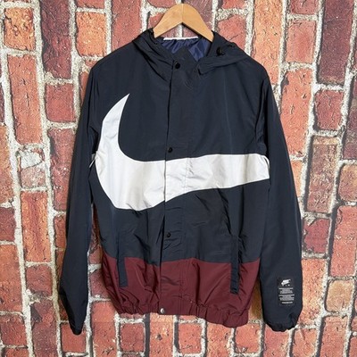 Nike Sportswear Swoosh Contrasting Colors Woven Lined Windbreaker / Men s 2XL