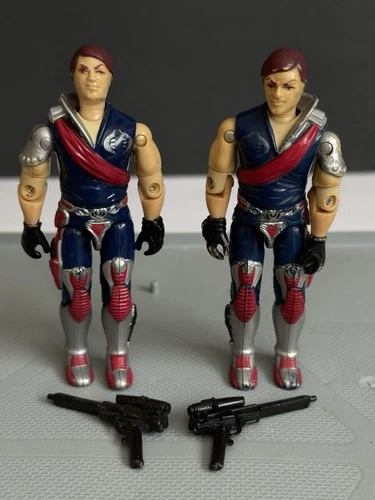 1985 Vintage Hasbro Gijoe Cobra Tomax & Xamot Action Figure Set