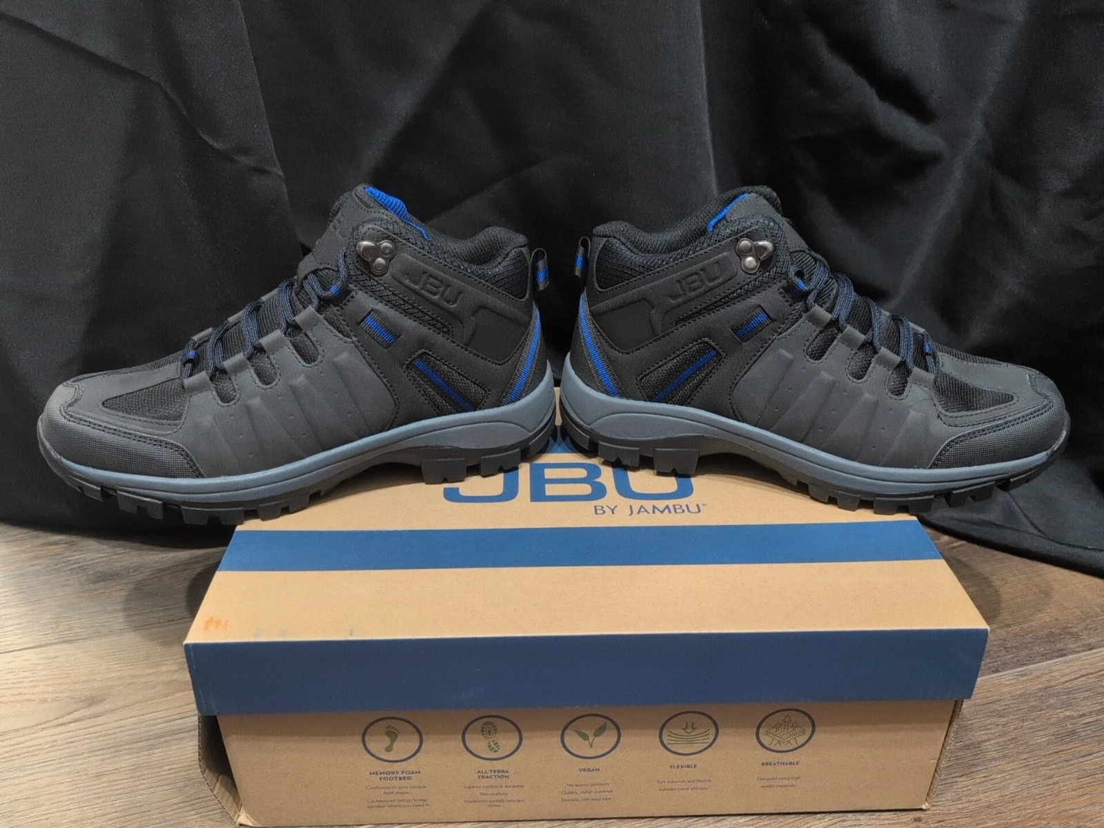 JBU by Jambo Teton Men's Hiking Boot, Black Size 8
