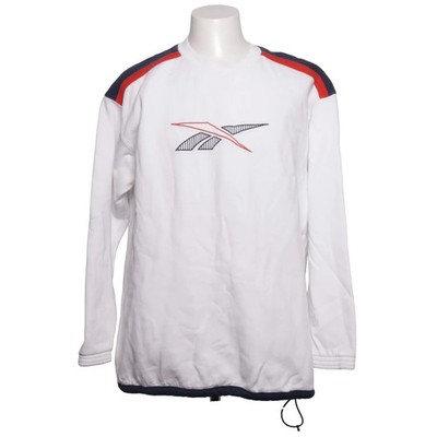 Reebok, Sweatshirt, Größe: XL, Weiß/Blau/Rot, Baumwolle/Elasthan/Polyester #9fb