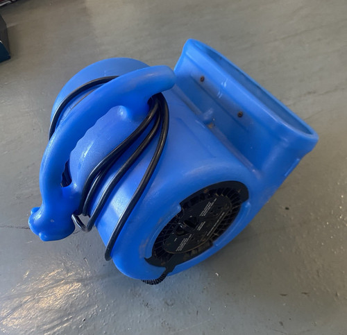 Blue Centrifugal Floor Air Mover Blower Carpet Dryer Fan w/ Handle Cord