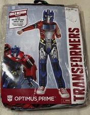 Disguise Transformers Optimus Prime Boys Costume Child Medium 8-10 Halloween NIP