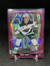 Brock Faber 2024-25 UD O-Pee-Chee Platinum Pink Magma #82 Wild
