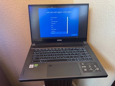 MSI Creator 15 A10SF i7-10875H 32GB RAM 1TB SSD RTX Laptop Windows 11