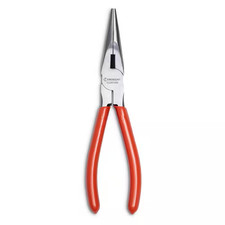 8 In. Long Chain Nose Pliers with Dipped Grip