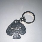 Kate Spade - New York - Spade Glitter Leather & Metal Keyring/Keychain — photo 2