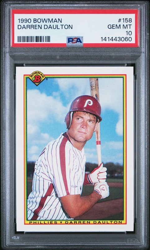 1990 BOWMAN #158 DARREN DAULTON PSA 10