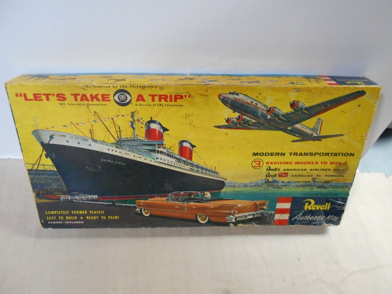 Revell CBS Television Lets Take A Trip Gift Set From 1956