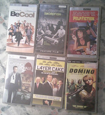 6 UMD PSP Movie Casino Royale Layer Cake Pulp Fiction Swordfish Domino Be Cool